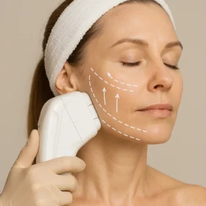 Woman having HI-FU to reduce wrinkles call LA LIPO Shropshire Now!