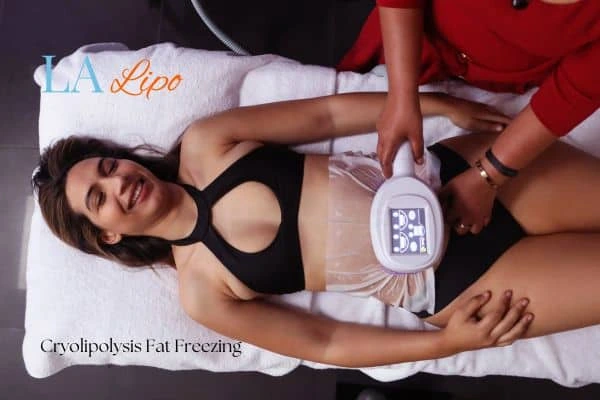 woman getting cryolipolysis Shropshire