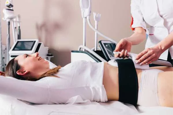 woman having body sculpting to help improve her body image and her mental health Shropshire